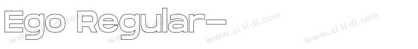 Ego Regular字体转换